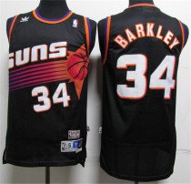 Phoenix Suns太阳队 34号 巴克利 黑色 极品网眼球衣