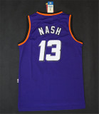  Phoenix Suns太阳队 13号 纳什NASH 紫色 复古极品网眼球衣
