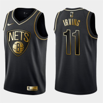 Brooklyn Nets NBA耐克球迷版篮网11#欧文黄金版球衣