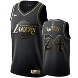Los Angeles Lakers湖人 24号 科比 黑色 黄金版球衣