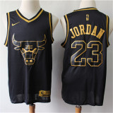 Chicago Bulls NBA耐克球迷版公牛23#乔丹黄金版球衣