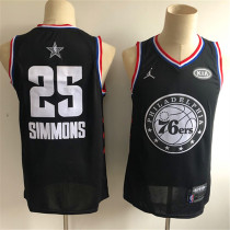 2019 NBA All-Star Game Philadelphia 76ers 76人 25号 西蒙斯 黑色