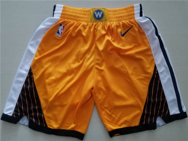 Golden State Warriors 勇士队耐克奖励版球裤 黄色