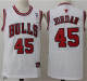 Chicago Bulls 公牛队 45号 乔丹 白色 94-95经典复古极品网眼球衣