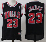 Chicago Bulls 公牛队 23号 乔丹BU 黑色 极品网眼球衣