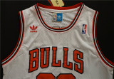Chicago Bulls 公牛队 33号 皮蓬 白色 极品网眼球衣