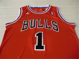 Chicago Bulls 公牛队 1号 罗斯 红色 新面料球衣