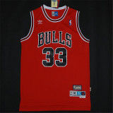 Chicago Bulls 公牛队 33号 皮蓬 红色 极品网眼球衣