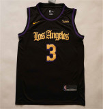 Los Angeles Lakers  新款 湖人 拉丁版 3号 戴维斯 黑色