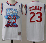 Chicago Bulls 公牛队 23号 乔丹 白色 92-93年全明星极品网眼球衣