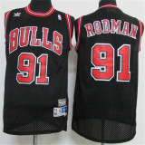 Chicago Bulls 公牛队 91号 罗德曼 黑色 极品网眼球衣