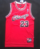 Chicago Bulls 公牛队 23号 乔丹 红色连体字 极品网眼球衣