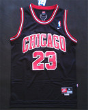 Chicago Bulls 公牛队 23号 乔丹CH 黑色 极品网眼球衣