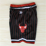 Chicago Bulls 公牛队 黑红条 极品网眼球裤