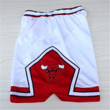 Chicago Bulls 公牛队 白色 极品网眼球裤