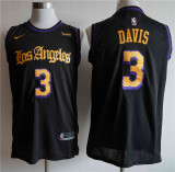 Los Angeles Lakers  新款 湖人 拉丁版 3号 戴维斯 黑色