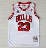 Chicago Bulls 公牛队 23号 乔丹 白色 98全明星极品网眼球衣