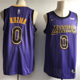 Los Angeles Lakers 19新款 湖人队（城市版）0号 库兹马 紫色