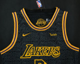 Los Angeles Lakers19新款 湖人队（城市版）2号 鲍尔 黑色