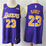 Los Angeles Lakers 新赛季 湖人队 23号 戴维斯 紫色 球迷版球衣