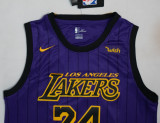 Los Angeles Lakers 19新款 湖人队（城市版）24号 科比 紫色