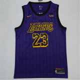 Los Angeles Lakers 19新款 湖人队（城市版）23号 詹姆斯 紫色