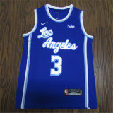 Los Angeles Lakers 新款 湖人 拉丁版 3号 戴维斯 蓝色