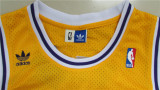 Los Angeles Lakers 湖人队 44号 韦斯特 复古黄色 极吕网眼