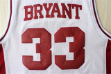 Los Angeles Lakers 湖人队 33号 科比 高中复古 枣红色 极品网眼球衣