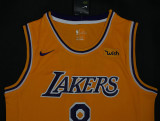 Los Angeles Lakers 19新款 湖人队 8号 科比 黄色