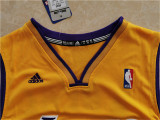 Los Angeles Lakers 湖人队 34号 奥尼尔 黄色 新面料球迷版