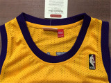 Los Angeles Lakers 湖人队 8号 科比 北卡四星黄色 极品网眼球衣