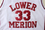 Los Angeles Lakers 湖人队 33号 科比 高中复古 枣红色 极品网眼球衣