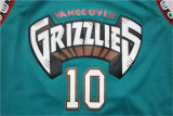 Memphis Grizzlies 灰熊队 10号 迈克·毕比 绿色 极品网眼球衣