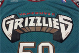 Memphis Grizzlies灰熊队 50号 扎克·兰多夫 绿色 极品网眼球迷版球衣