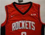 Houston Rockets 火箭队 0号 拉塞尔·威斯布鲁克 红色