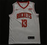 Houston Rockets 新赛季 火箭队 13号 哈登 白色 球迷版