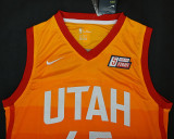 Utah Jazz17-18赛季 新款 爵士45号 多诺万·米切尔 渐变黄 （城市版）