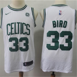 Boston Celtics新款 凯尔特人队 33号 伯德 白色