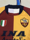 2001-2002 AS Roma home Long sleeve Retro Jersey Thailand Quality