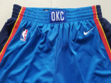 Oklahoma City Thunder 17-18赛季 新款 雷霆 球裤 蓝色
