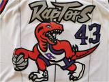 Toronto Raptors 猛龙队 (大龙印花) 43号 帕斯卡尔·西亚卡姆 白色
