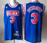 Brooklyn Nets 篮网队 3号 彼得 蓝色 复古网眼球衣
