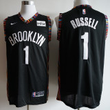 Brooklyn Nets 19新款（城市版）篮网队 1号 贾瑞特·艾伦 黑色 球迷版