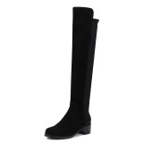 Arden Furtado 2017 new style autumn winter sexy fashion over the knee high boots slip on band shoes for woman Stretch boots