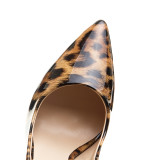 Arden Furtado extreme high heels shoes woman 12cm Leopard party shoes stilettos heels slip-on ladies shoes plus size customize