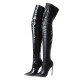 spring autumn winter boots high heels 12cm stilettos boots sexy fashion shoes woman back zipper thigh high boots