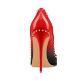 Arden Furtado 2018 spring autumn pumps fashion slip on high heels 12cm rivets party shoes woman stilettos heels big size 40-43