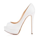spring peep toe high heels 12cm platform pumps silver gold burgndy white wedding shoes party shoes for woman big size nude office lady stilettos