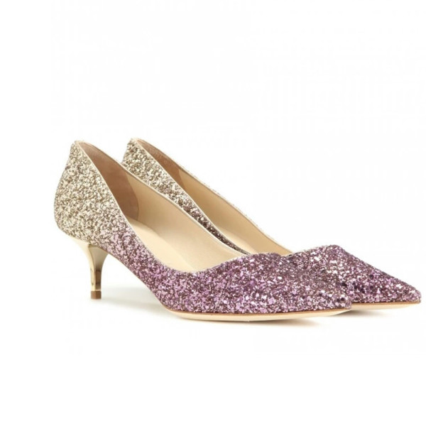Arden Furtado 2018 spring autumn high heels 7cm sexy wedding dress shoes for woman elegant Stilettos bling bling shoes